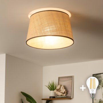Brilagi - LED felületre szerelhető csillár CERIA 1xE27/40W/230V átm. 35 cm bézs
