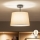 Brilagi - LED felületre szerelhető csillár CERIA 1xE27/60W/230V átm. 30 cm fekete/bézs
