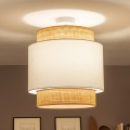 Brilagi - LED felületre szerelhető csillár CERIA 1xE27/60W/230V átm. 40 cm bézs/fehér