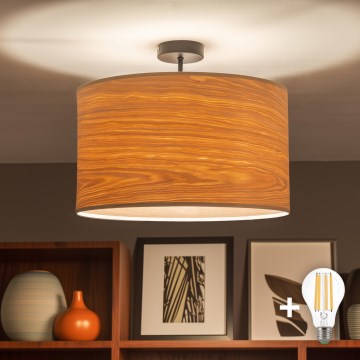 Brilagi - LED felületre szerelhető csillár CERIA 1xE27/60W/230V átm. 45 cm fekete/bézs
