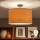 Brilagi - LED felületre szerelhető csillár CERIA 1xE27/60W/230V átm. 45 cm fekete/bézs