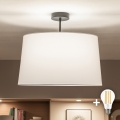 Brilagi - LED felületre szerelhető csillár CERIA 1xE27/60W/230V átm. 45 cm fekete/fehér