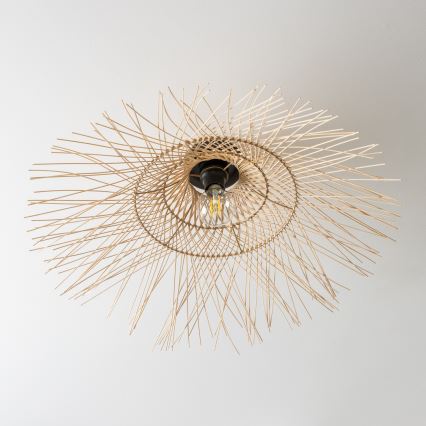 Brilagi - LED felületre szerelhető csillár CERIA BOHO 1xE27/40W/230V átm. 100 cm bambusz