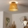 Brilagi - LED felületre szerelhető csillár CERIA BOHO 1xE27/40W/230V átm. 28 cm barna