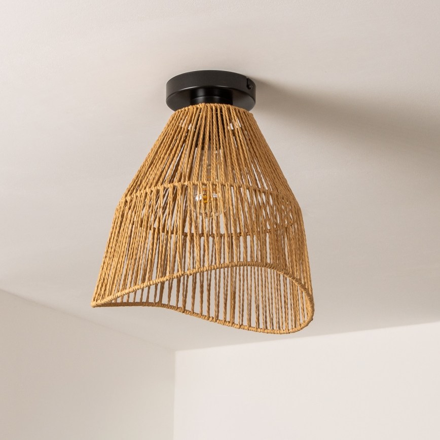 Brilagi - LED felületre szerelhető csillár CERIA BOHO 1xE27/40W/230V átm. 30 cm barna