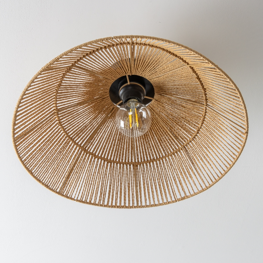 Brilagi - LED felületre szerelhető csillár CERIA BOHO 1xE27/40W/230V átm. 50 cm barna