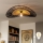 Brilagi - LED felületre szerelhető csillár CERIA BOHO 1xE27/40W/230V átm. 50 cm fekete/barna/tölgy