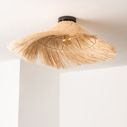 Brilagi - LED felületre szerelhető csillár CERIA BOHO 1xE27/40W/230V átm. 70 cm rattan