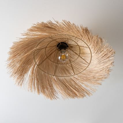 Brilagi - LED felületre szerelhető csillár CERIA BOHO 1xE27/40W/230V átm. 70 cm rattan