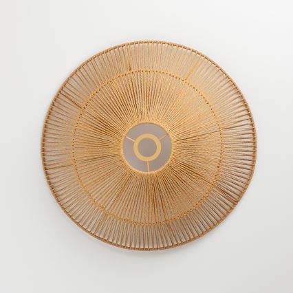 Brilagi - LED felületre szerelhető csillár CERIA BOHO 1xE27/40W/230V átmérő 50 cm barna/tölgy