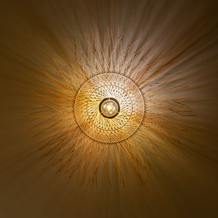 Brilagi - LED felületre szerelhető csillár CERIA BOHO 1xE27/40W/230V átmérő 70 cm bambusz