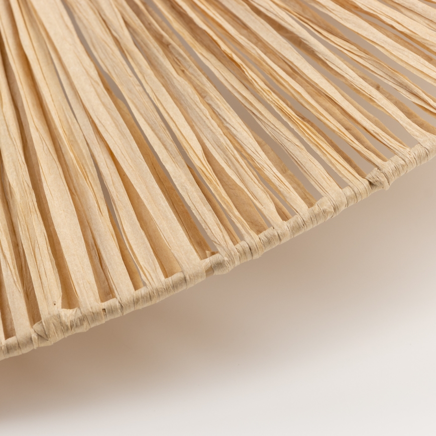 Brilagi - LED felületre szerelhető csillár CERIA BOHO 1xE27/40W/230V Ø 60 cm raffia/tölgy