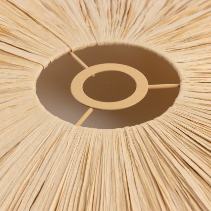 Brilagi - LED felületre szerelhető csillár CERIA BOHO 1xE27/40W/230V Ø 60 cm raffia/tölgy