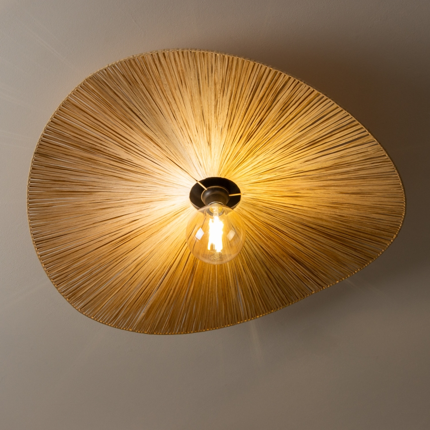 Brilagi - LED felületre szerelhető csillár CERIA BOHO 1xE27/40W/230V Ø 80 cm raffia