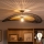 Brilagi - LED felületre szerelhető csillár CERIA BOHO 1xE27/60W/230V átm. 100 cm fekete/barna