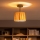 Brilagi - LED felületre szerelhető csillár CERIA BOHO 1xE27/60W/230V átmérő 20 cm fekete/rafia