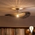 Brilagi - LED felületre szerelhető csillár CERIA BOHO 1xE27/60W/230V Ø 80 cm fekete/barna
