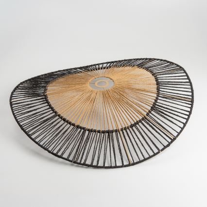 Brilagi - LED felületre szerelhető csillár CERIA BOHO 1xE27/60W/230V Ø 80 cm fekete/barna