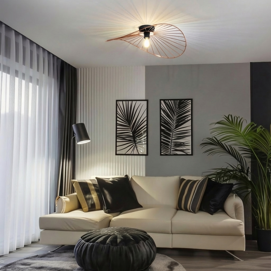 Brilagi - LED felületre szerelhető csillár CERIA WIRE 1xE27/40W/230V 60x80 cm bronz