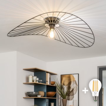 Brilagi - LED felületre szerelhető csillár CERIA WIRE 1xE27/40W/230V 60x80 cm fekete