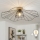 Brilagi - LED felületre szerelhető csillár CERIA WIRE 1xE27/40W/230V átm. 80 cm fekete/tölgy