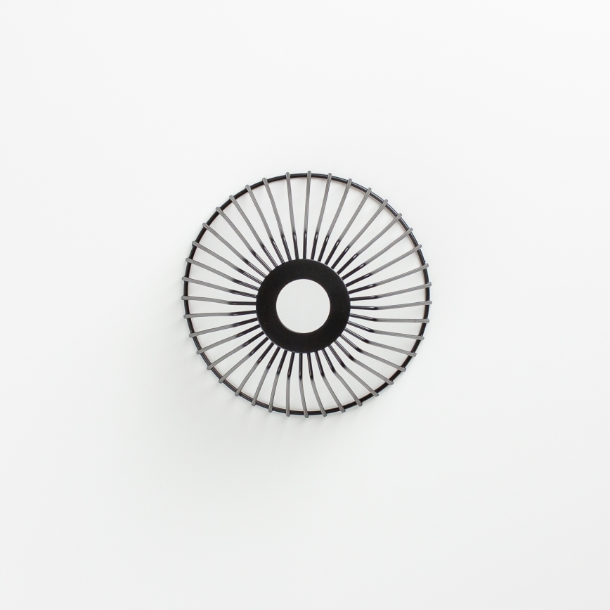 Brilagi - LED felületre szerelhető csillár CERIA WIRE 1xE27/40W/230V átm. 80 cm fekete/tölgy