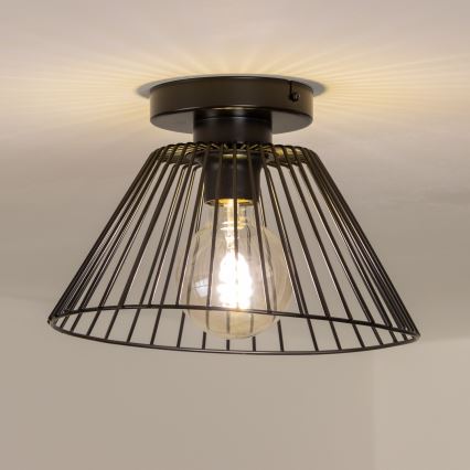 Brilagi - LED felületre szerelhető csillár CERIA WIRE 1xE27/40W/230V Ø 30 cm fekete