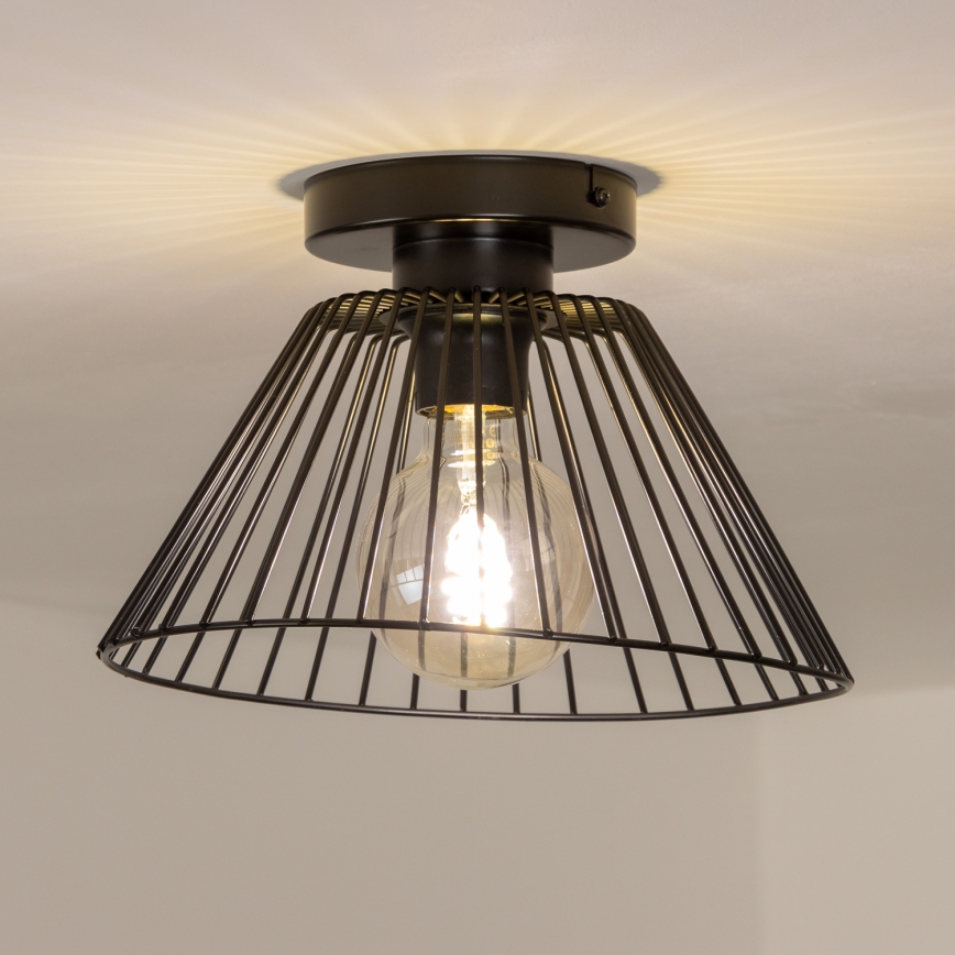 Brilagi - LED felületre szerelhető csillár CERIA WIRE 1xE27/40W/230V Ø 30 cm fekete