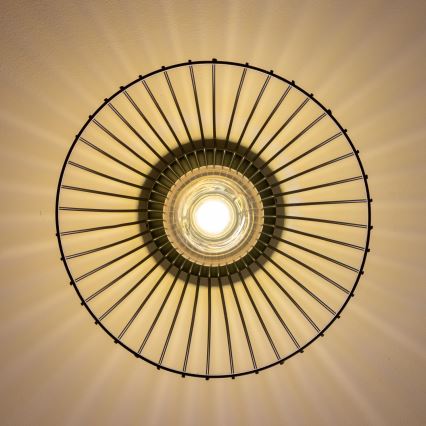 Brilagi - LED felületre szerelhető csillár CERIA WIRE 1xE27/40W/230V Ø 30 cm fekete