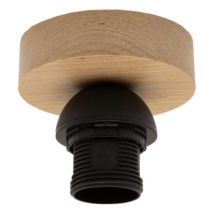 Brilagi - LED felületre szerelhető csillár CERIA WIRE 1xE27/40W/230V Ø 80 cm fekete/tölgy