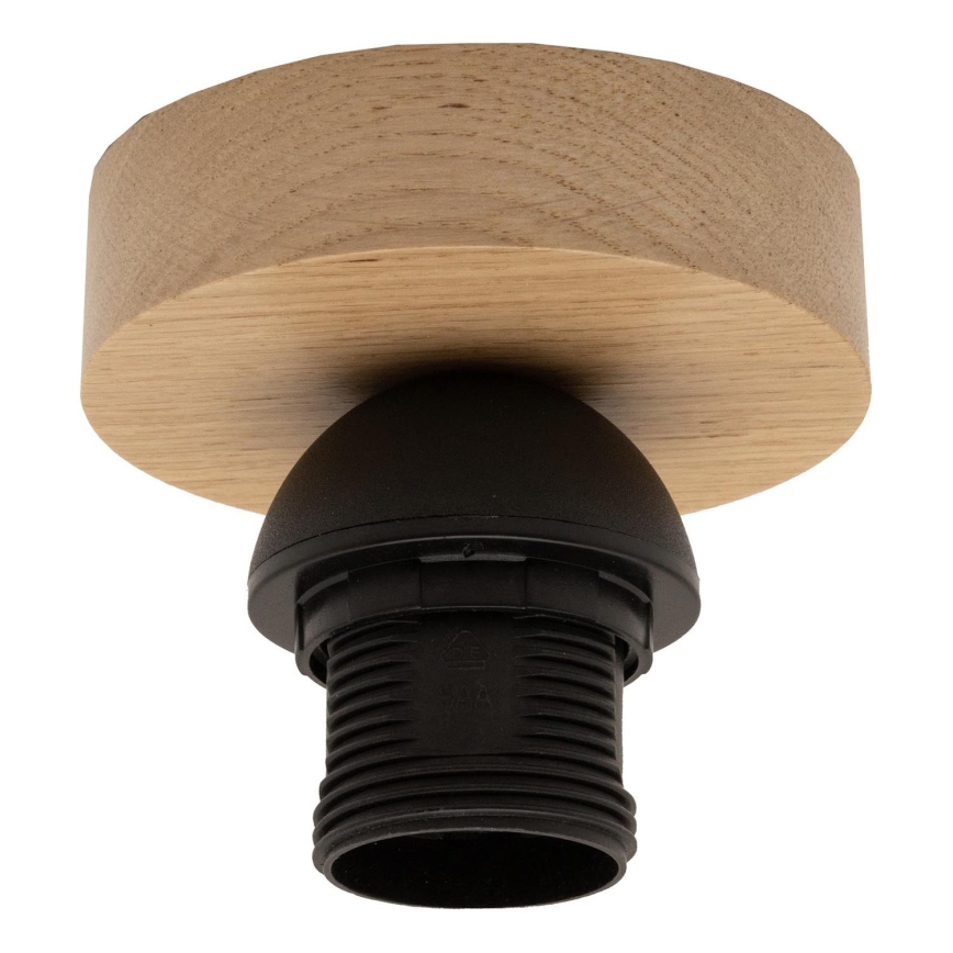Brilagi - LED felületre szerelhető csillár CERIA WIRE 1xE27/40W/230V Ø 80 cm fekete/tölgy