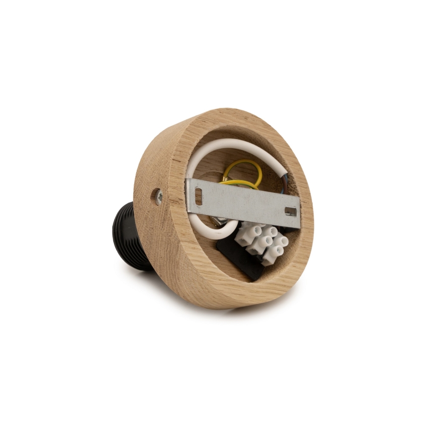 Brilagi - LED felületre szerelhető csillár CERIA WIRE 1xE27/40W/230V Ø 80 cm fekete/tölgy
