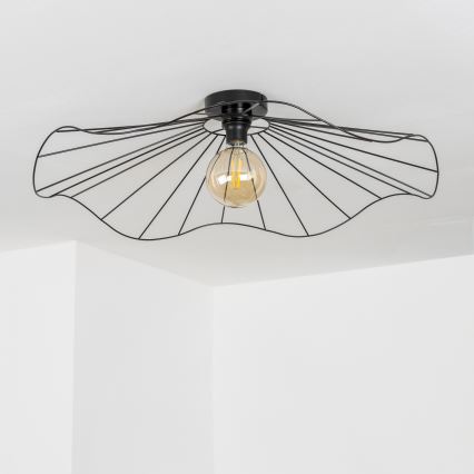 Brilagi - LED felületre szerelhető csillár CERIA WIRE 1xE27/40W/230V Ø80 cm fekete