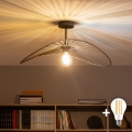 Brilagi - LED felületre szerelhető csillár CERIA WIRE 1xE27/60W/230V 40x56 cm fekete/bronz