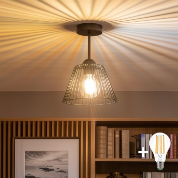 Brilagi - LED felületre szerelhető csillár CERIA WIRE 1xE27/60W/230V átm. 21 cm fekete