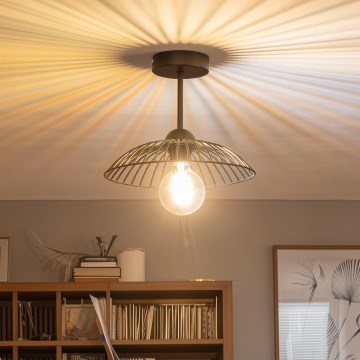 Brilagi - LED felületre szerelhető csillár CERIA WIRE 1xE27/60W/230V átm. 26 cm fekete
