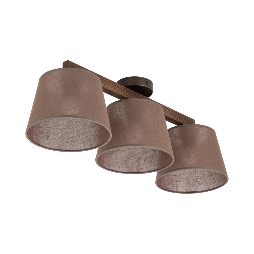 BRILAGI - LED felületre szerelhető csillár LATTE 3xE27/15W/230V fenyő/barna