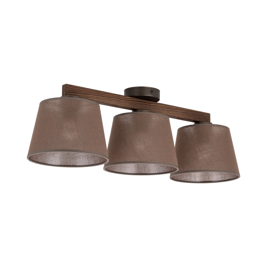 BRILAGI - LED felületre szerelhető csillár LATTE 3xE27/15W/230V fenyő/barna