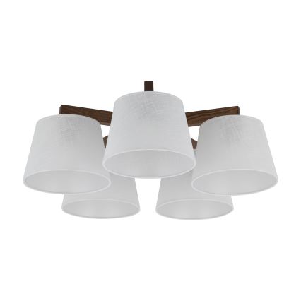 BRILAGI - LED felületre szerelhető csillár LATTE 5xE27/15W/230V fenyő/fehér