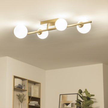 Brilagi - LED Felületre szerelhető csillár MILLA 4xG9/3W/230V arany/fehér
