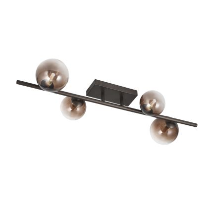 Brilagi - LED felületre szerelhető csillár MILLA 4xG9/3W/230V barna/füstbarna