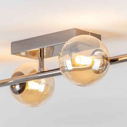 Brilagi - LED Felületre szerelhető csillár MILLA 4xG9/3W/230V fényezett króm/arany