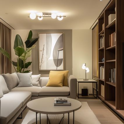 Brilagi - LED Felületre szerelhető csillár MILLA 4xG9/3W/230V fényezett króm/fehér