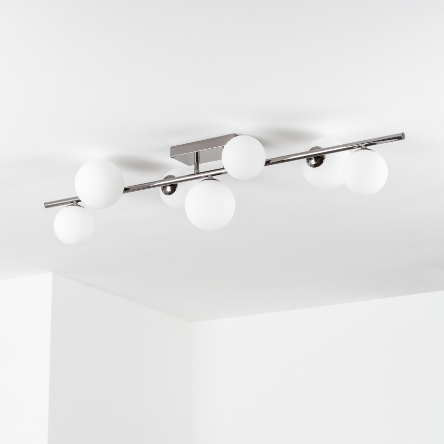Brilagi - LED felületre szerelhető csillár MILLA 7xG9/3W/230V fekete króm/fehér