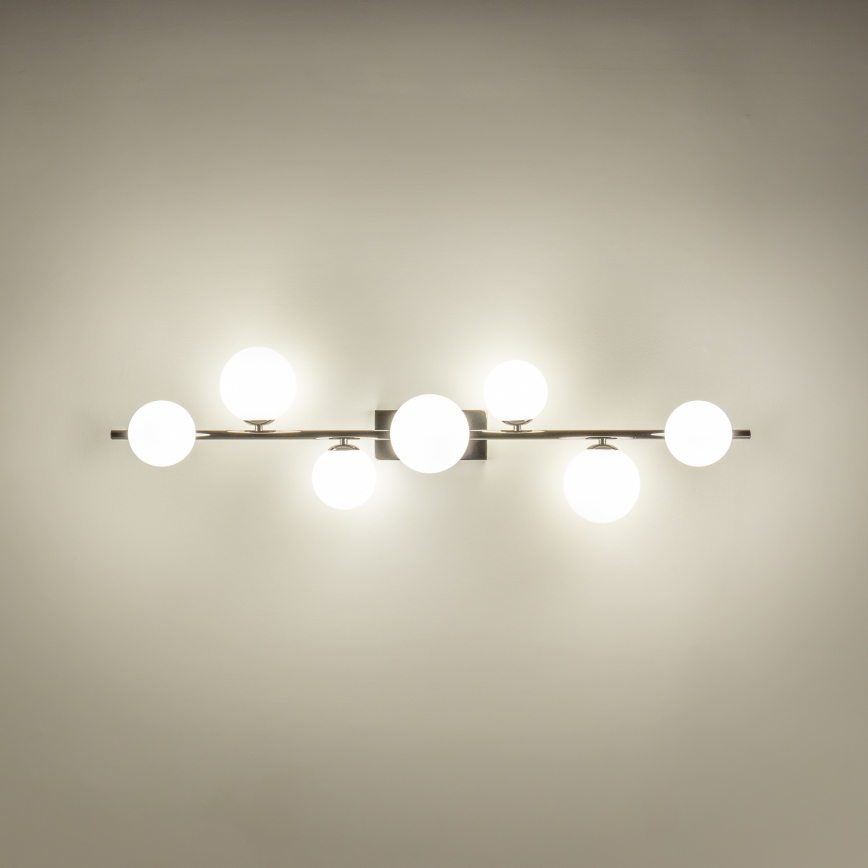 Brilagi - LED felületre szerelhető csillár MILLA 7xG9/3W/230V fekete króm/fehér