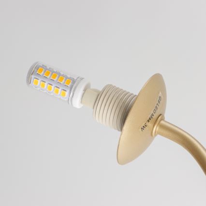 Brilagi - LED Felületre szerelhető csillár MISTEL 15xG9/3W/230V arany/fehér