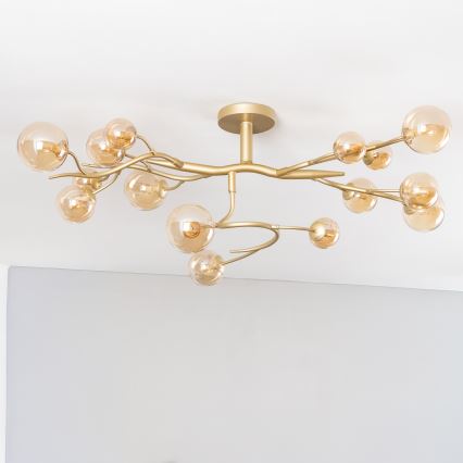 Brilagi - LED Felületre szerelhető csillár MISTEL 15xG9/3W/230V arany