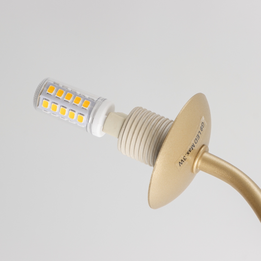 Brilagi - LED Felületre szerelhető csillár MISTEL 15xG9/3W/230V arany