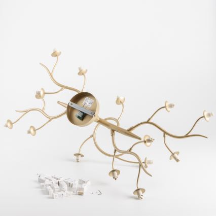 Brilagi - LED Felületre szerelhető csillár MISTEL 15xG9/3W/230V arany