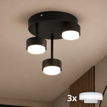 Brilagi - LED felületre szerelhető csillár MONO 3xGX53/30W/230V fekete
